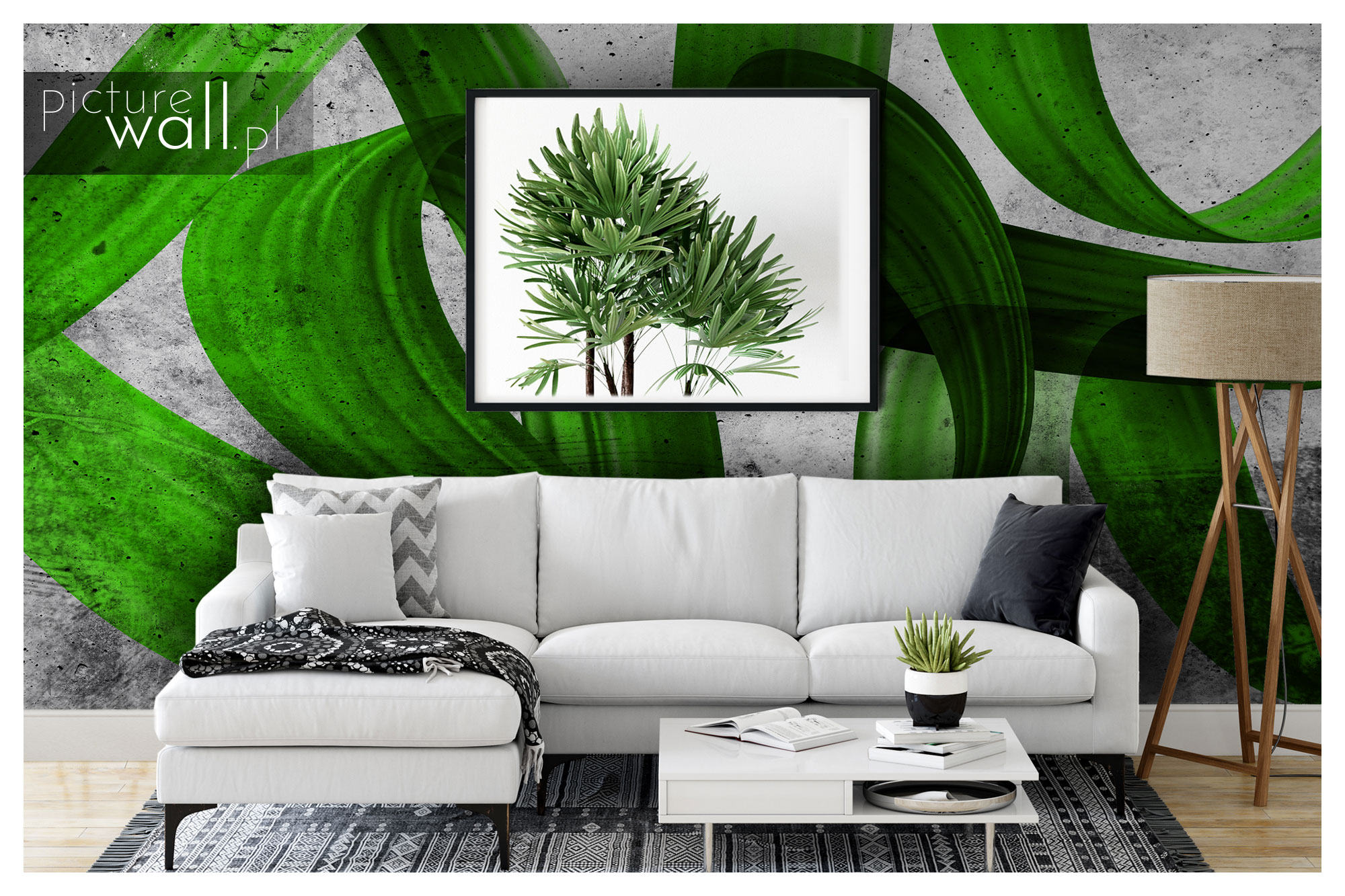 FOTOTAPETA ZIELONE GRAFFITI